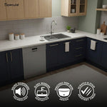 Load image into Gallery viewer, Ash Grey Quartz Single Bowl Kitchen Sink (24 x 18 x 9 Inches)