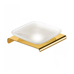 Load image into Gallery viewer, Stellar Stainless Steel and frosted Glass Soap Dish (Gold) - by Specule