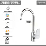 Load image into Gallery viewer, Alive Single Lever Deck-mount Kitchen Sink Mixer Tap with Swivel Spout (18 Inches) - by Specule