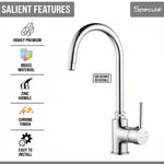 Load image into Gallery viewer, Flora Single Lever Deck-mount Kitchen Sink Mixer Tap with Swivel Spout (18 Inches) - by Specule