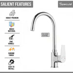 Load image into Gallery viewer, Nyra Single Lever Deck-mount Kitchen Sink Mixer Tap with Swivel Spout (18 Inches) - by Specule