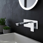 Load image into Gallery viewer, Cubix Single Lever Wall-mount Wash Basin Mixer Tap (Complete Set) - by Specule