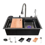 Load image into Gallery viewer, Specule 30x18x10 Nano Kitchen Sink – Deep Stainless Steel Basin with Modern Scratch-Resistant Finish
