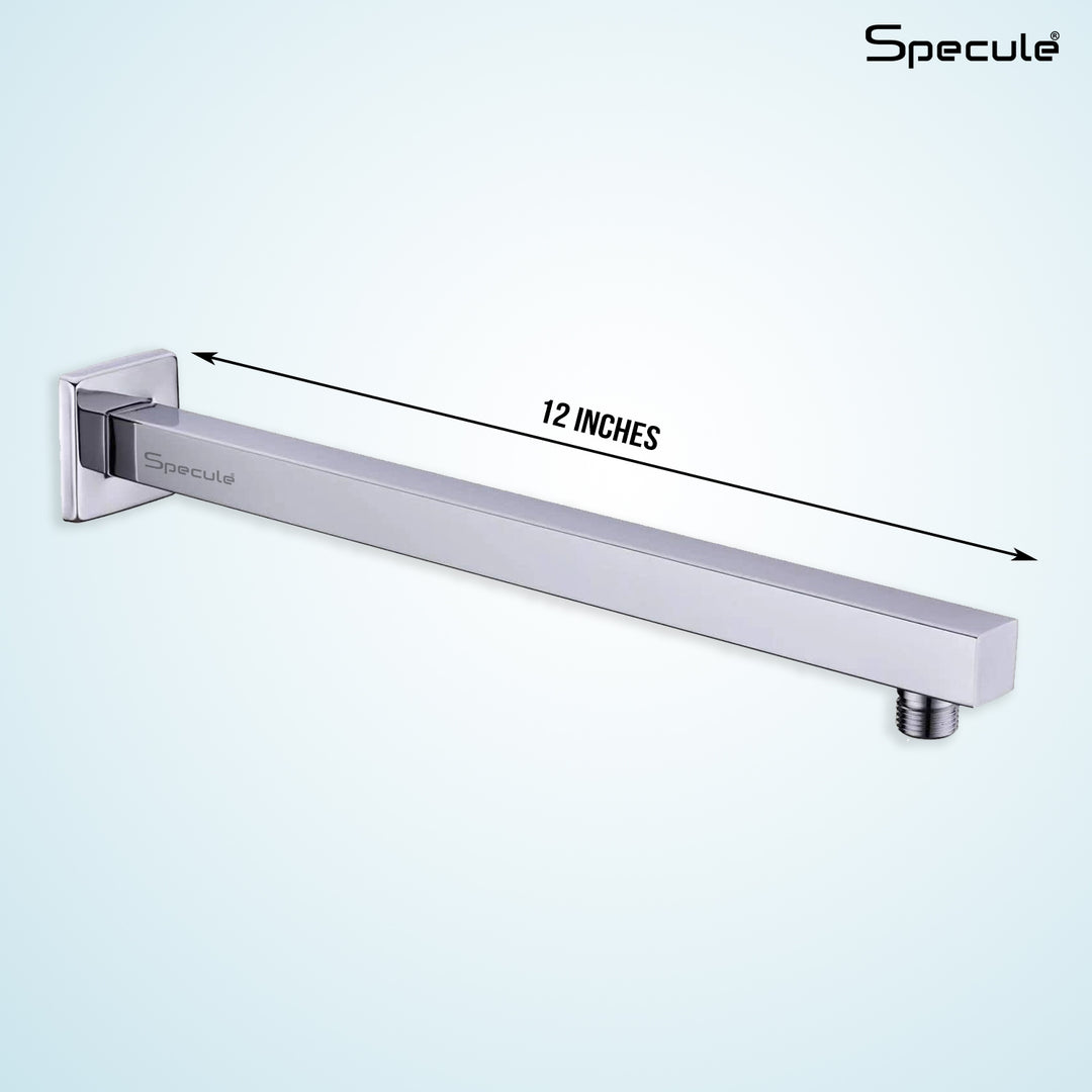 Stainless Steel Square Shower Arm (15 Inches) - by Specule