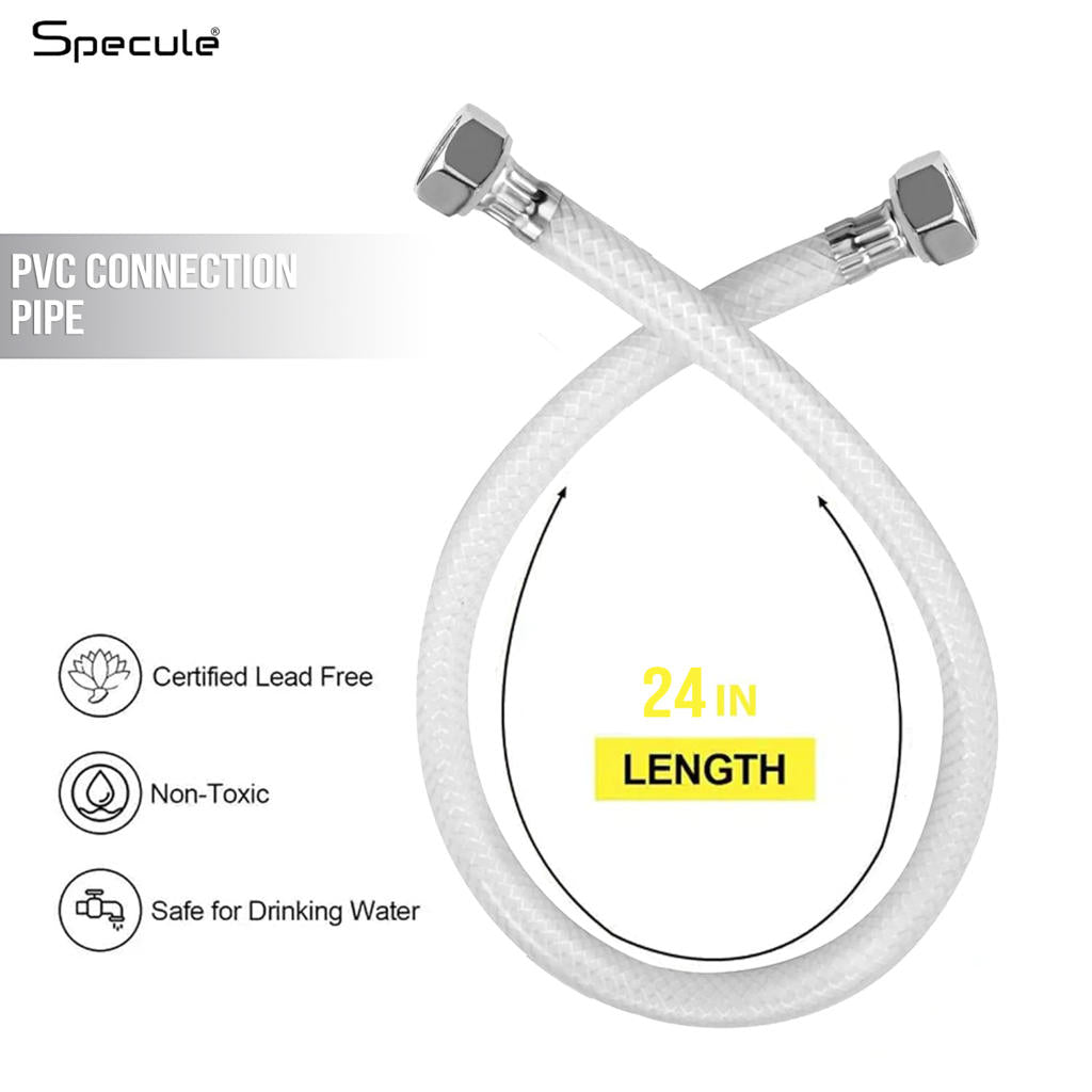 PVC Connection Pipe For Geyser (24 Inches) (Pack of 2) - by Specule