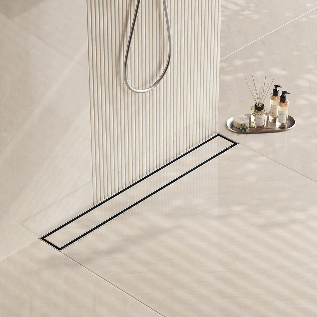 Tile Insert Shower Drain Channel (24 x 3 Inches) with Cockroach Trap (304 Grade) - by Specule
