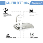 Load image into Gallery viewer, Creta Stainless Steel and frosted Glass Soap Dish - by Specule
