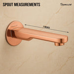 Load image into Gallery viewer, Coral Brass RoseGold Plain Bath Tub Spout - by Specule

