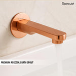 Load image into Gallery viewer, Coral Brass RoseGold Plain Bath Tub Spout - by Specule
