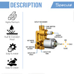 Load image into Gallery viewer, Cubix Concealed Body High Flow 3-inlet (5 Way) Diverter With Exposed Part Kit – by Specule
