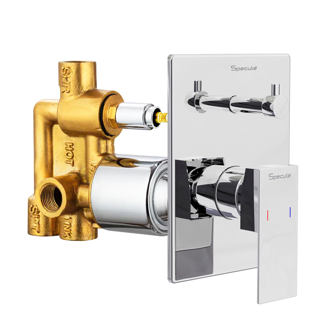 Cubix Concealed Body High Flow 3-inlet (5 Way) Diverter With Exposed Part Kit – by Specule