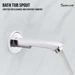 Load image into Gallery viewer, Cube Brass Diverter Set with Multi Flow Overhead Wall Mount Shower &amp; Bath Tub Spout - by Specule
