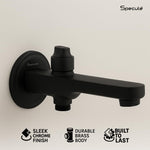 Load image into Gallery viewer, Coral Brass Matt Black Bath Tub Spout Tip-Ton - by Specule
