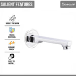 Load image into Gallery viewer, Nyra Brass Chrome Plain Bath Tub Spout - by Specule
