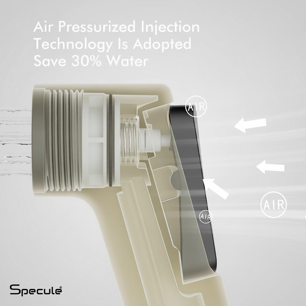 Self-Cleaning Health Faucet with 1M SS Hose & Wall Hook – BlockFree™ Anti-Clog Jet Spray, Chrome Finish