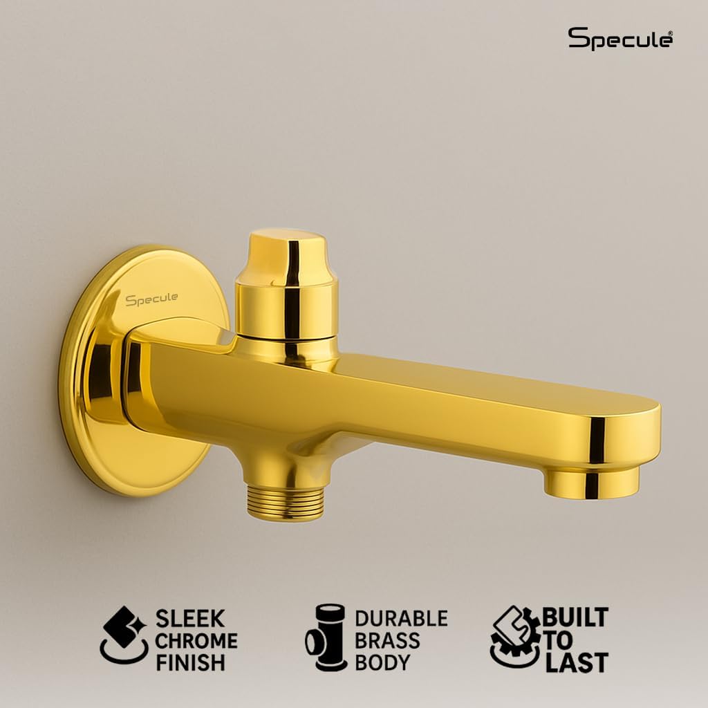 Gold High-Flow Shower Diverter Set for Bathroom | Premium Brass 3-Way Diverter