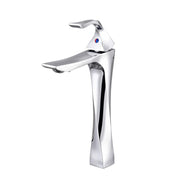 Premium twisted geometric basin tap single lever mixer tall body design