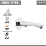 Load image into Gallery viewer, Cube Brass Chrome Plain Bath Tub Spout - by Specule
