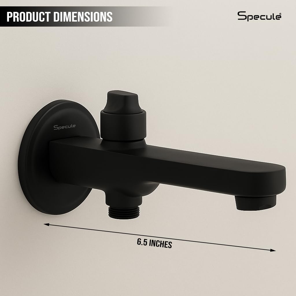 Coral Brass Matt Black Bath Tub Spout Tip-Ton - by Specule