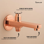 Coral Brass RoseGold Bath Tub Spout Tip-Ton - by Specule