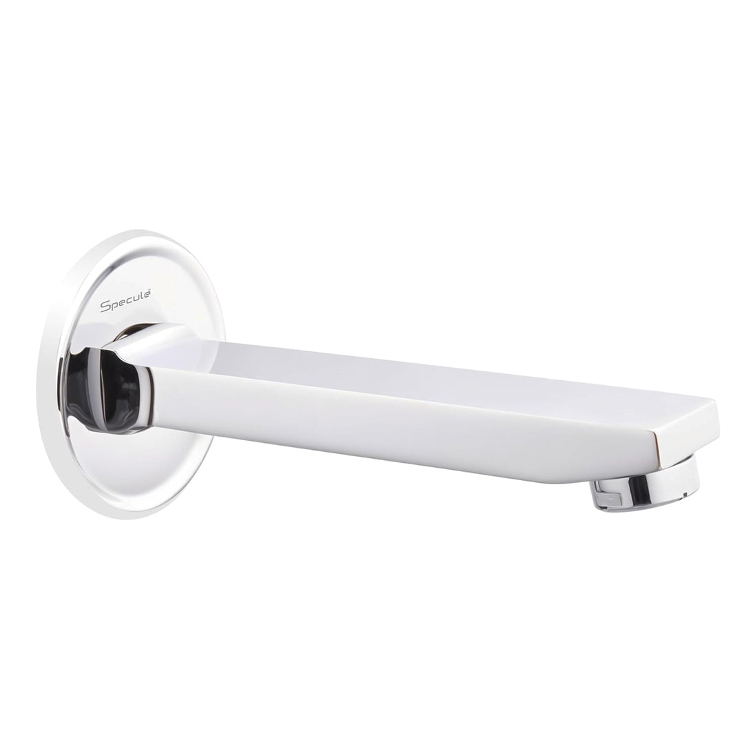 Cubix Brass Chrome Plain Bath Tub Spout - by Specule