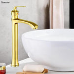 Load image into Gallery viewer, Atrio Tall Body Wash Basin 12 Inches Pillar Tap (Gold) – by Specule
