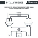 Load image into Gallery viewer, Cube Wall-mount Kitchen Sink Mixer Tap with Swivel Spout - by Specule
