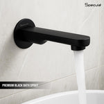 Load image into Gallery viewer, Coral Brass Matt Black Plain Bath Tub Spout - by Specule
