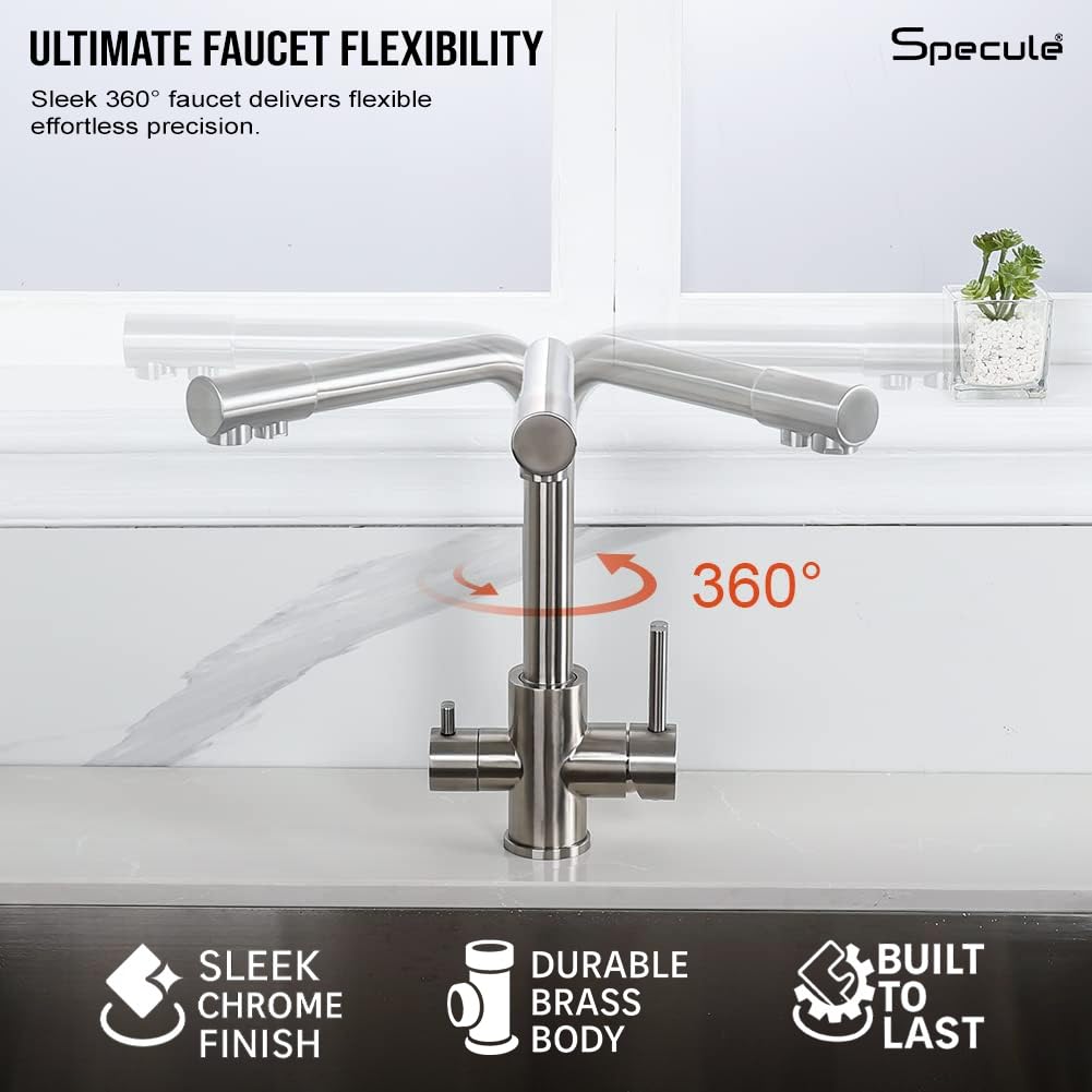 Loom Table Mount Sink Mixer Faucet with RO Water Supply - by Specule