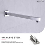 Load image into Gallery viewer, Stainless Steel Square Shower Arm (15 Inches) - by Specule
