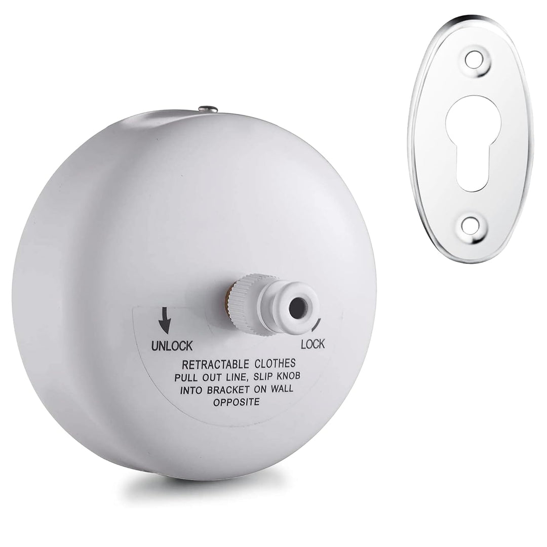 Stainless Steel Retractable 9.2 Feets Cloth Line (White) - by Specule