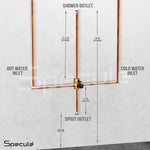 Load image into Gallery viewer, High Flow Single Lever 2-inlet Diverter (Matte Black) - by Specule