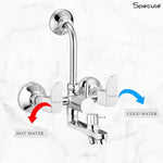Load image into Gallery viewer, Alive Series Brass 3-in-1 Wall Mixer for Bathroom with 8 Inch Overhead Shower Set &amp; Multi Flow Hand Shower
