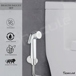 Load image into Gallery viewer, Sleek Chrome Health Faucet with Dual Flow and 1 Meter 304-Grade SS Hose &amp; Hook
