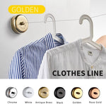 Load image into Gallery viewer, Stainless Steel Retractable 9.2 Feets Cloth Line (Gold) - by Specule
