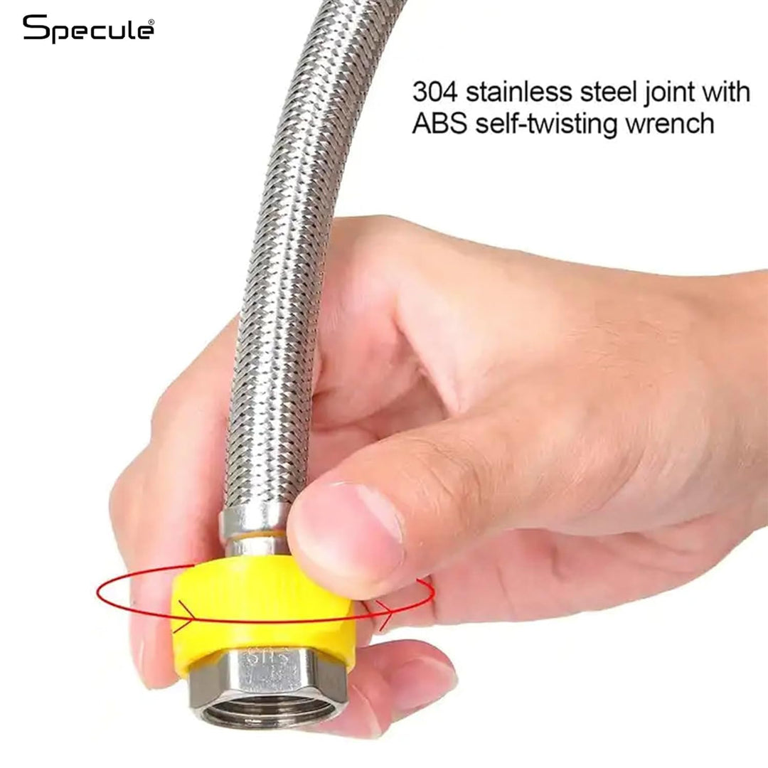 Connection Pipe For Geyser Stainless Steel (12 Inches) (Pack of 2) - by Specule