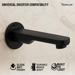 Load image into Gallery viewer, Coral Brass Matt Black Plain Bath Tub Spout - by Specule
