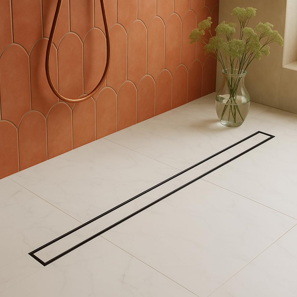 Tile Insert Shower Drain Channel (36 x 4 Inches) with Cockroach Trap (304 Grade) - by Specule