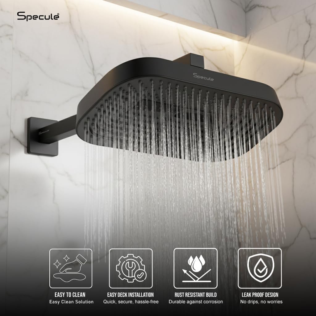 Matte Black High-Flow Shower Diverter Set - by Specule
