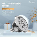 Load image into Gallery viewer, Cube Brass Diverter Set with Multi Flow Overhead Wall Mount Shower ,Bath Tub Spout and Handshower- by Specule
