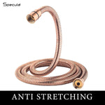 Load image into Gallery viewer, Stainless Steel Rose Gold Flexible Shower Hose Pipe (1.5 Meter) - by Specule
