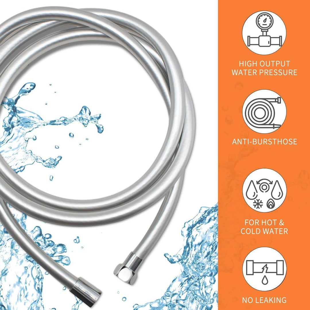 Smooth Pvc High Pressure Flexible Shower Hose (1 Meters) - by Specule