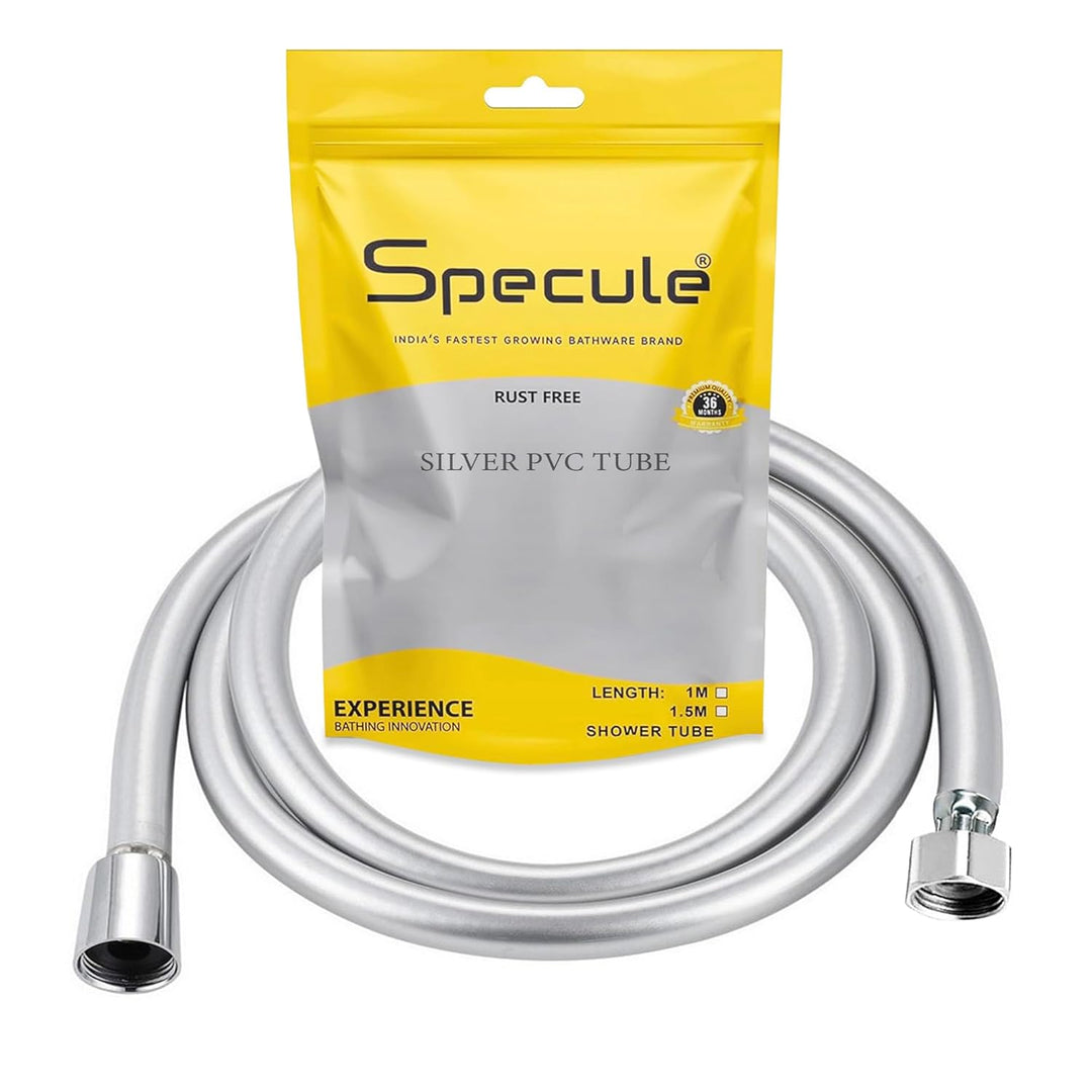 Smooth Pvc High Pressure Flexible Shower Hose (1 Meters) - by Specule