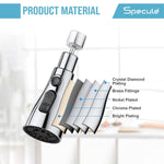 Load image into Gallery viewer, Flexible Faucet Splash Head with Dual Spray, Strong Flow &amp; Easy Kitchen Sink Extension - by Specule
