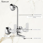 Load image into Gallery viewer, Cube Wall Mixer Brass Faucet with L Bend – by Specule
