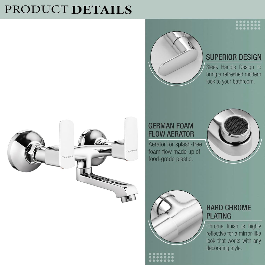 Cube Non Telephonic Wall Mixer Tap - by Specule