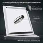 Load image into Gallery viewer, Alive Brass Diverter Set with Spout, 8&quot; Overhead Ceiling Mount Shower &amp; Hand Shower Chrome Finish - by Specule
