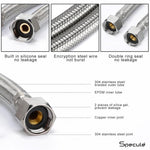 Load image into Gallery viewer, Connection Pipe For Geyser Stainless Steel (12 Inches) (Pack of 2) - by Specule
