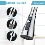 Load image into Gallery viewer, Flexible Faucet Splash Head with Dual Spray, Strong Flow &amp; Easy Kitchen Sink Extension - by Specule
