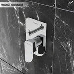 Load image into Gallery viewer, Alive Brass Diverter Set with Spout, 8&quot; Overhead Ceiling Mount Shower &amp; Hand Shower Chrome Finish - by Specule
